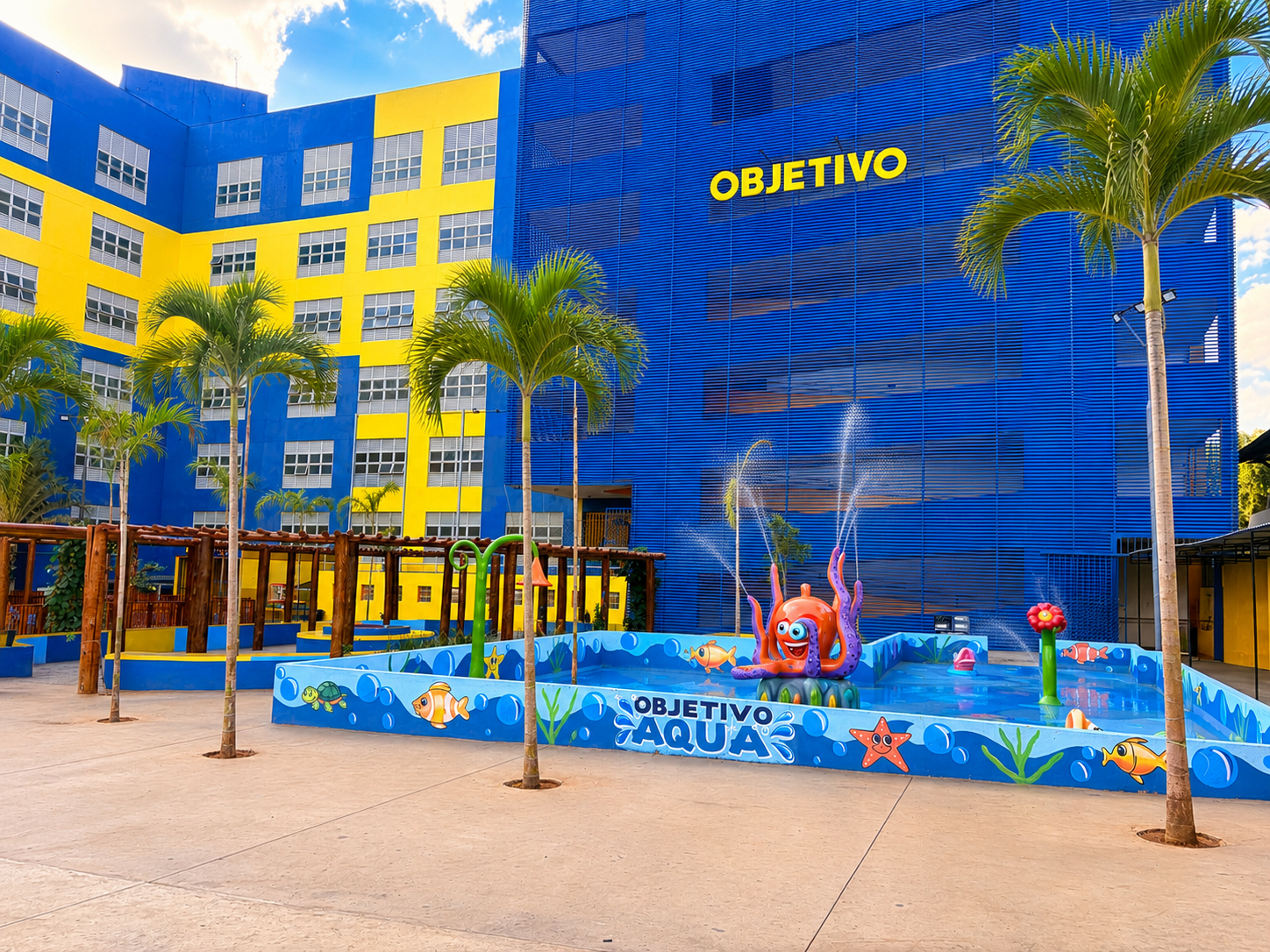 Parque aquático Objetivo Aqua no Colégio Objetivo Uberaba